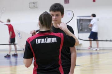 Entraineur de badminton